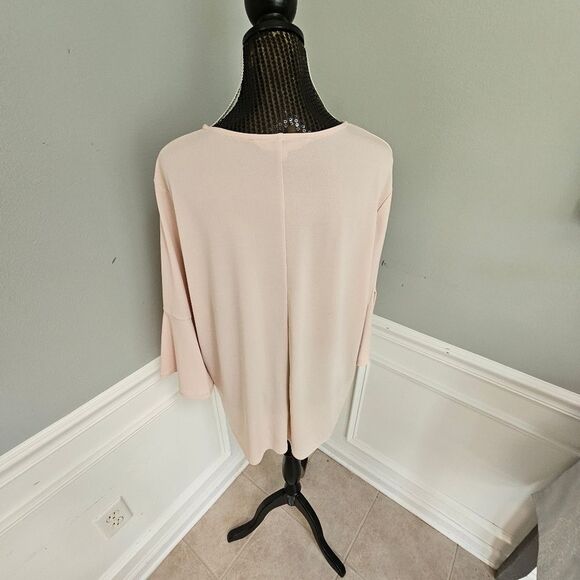 Blush RACHEL by Rachel Roy bell sleeve flowy top 2X - Picture 7 of 9